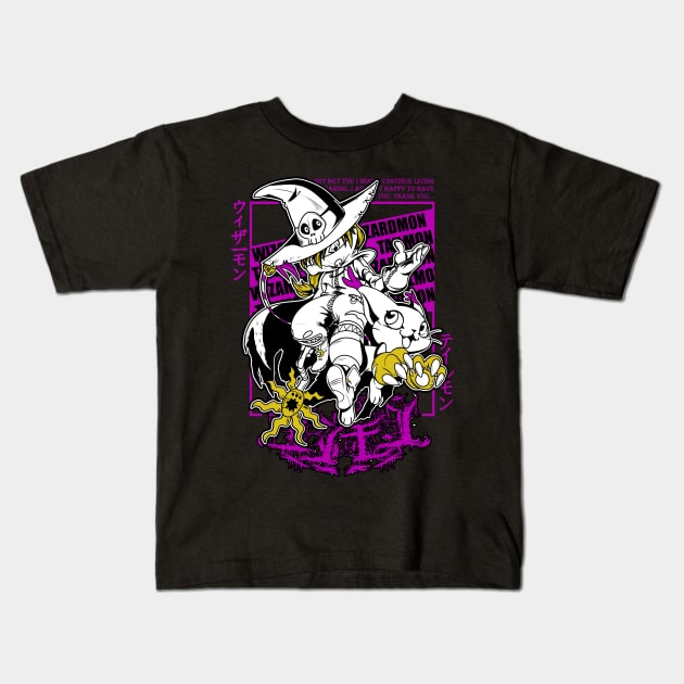 Wizardmon Kids T-Shirt by red store